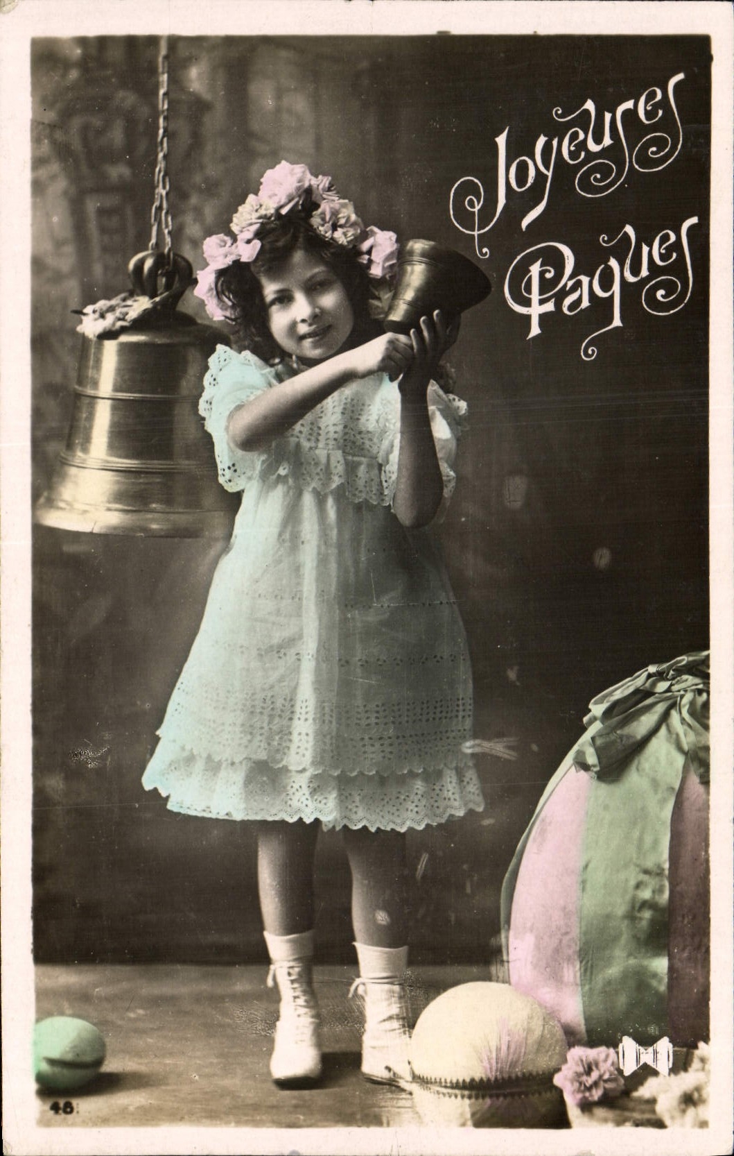 CPA Joyeuses Paques Enfant