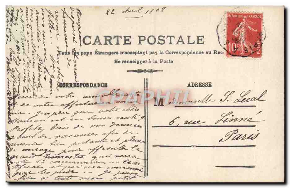 CPA Joyeuses Paques Enfant — Rückseite