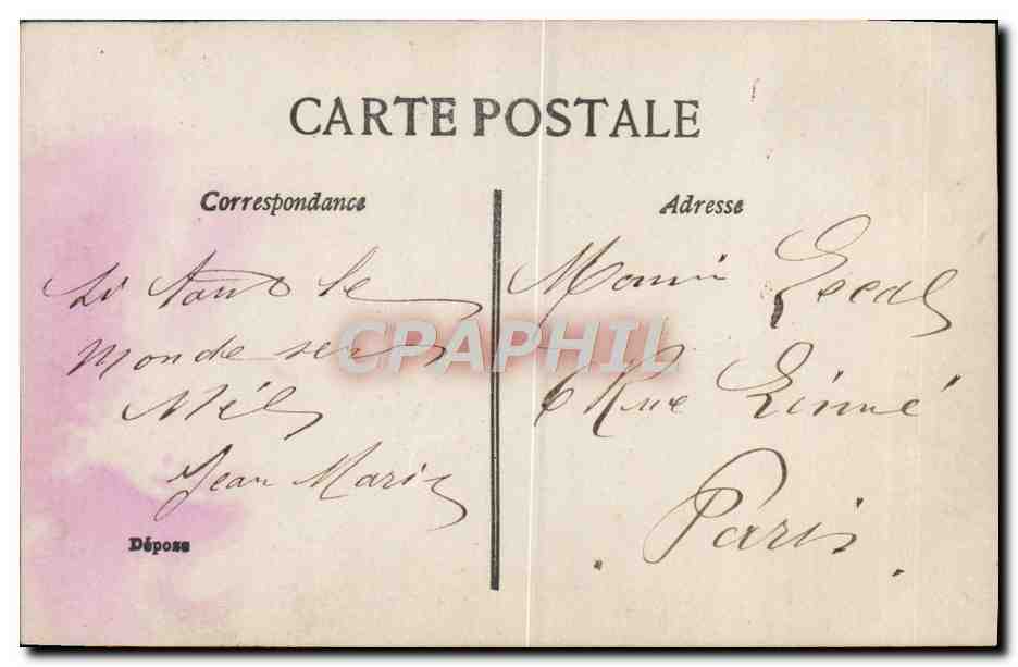 CPA Fantaisie Enfant Pipe Tabac  — Verso