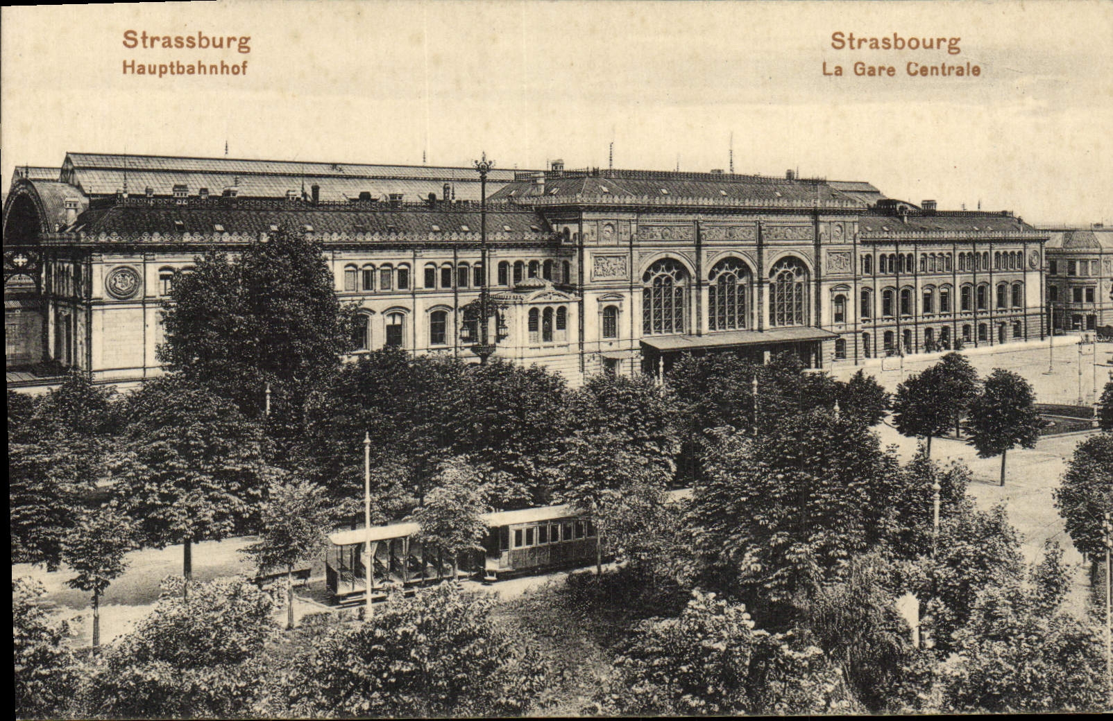 CPA Strasbourg La gare centrale 