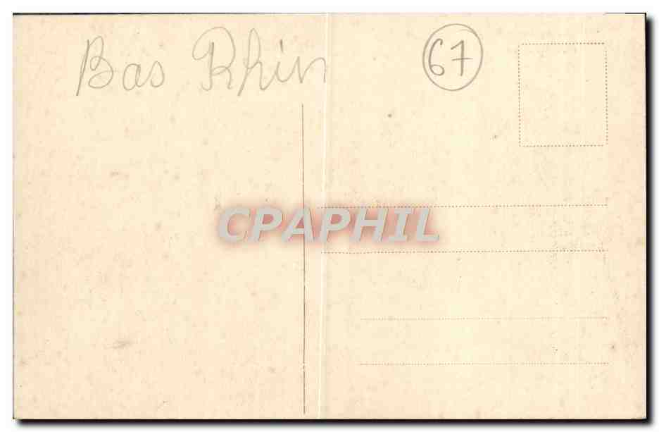 CPA Strasbourg La gare centrale  — Rückseite