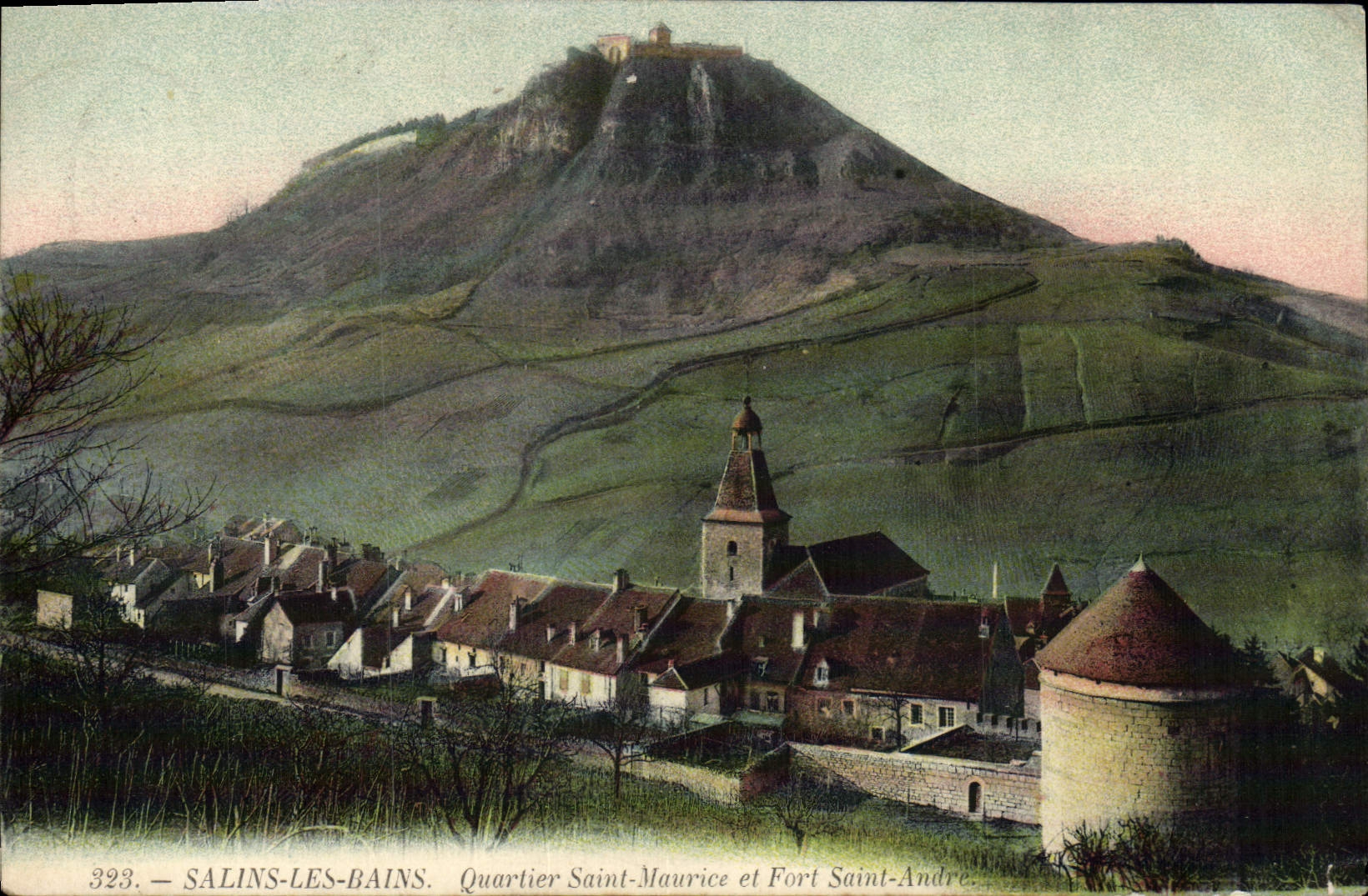 CPA Salines Les Bains Quartier Saint Maurice et Fort Saint Andre