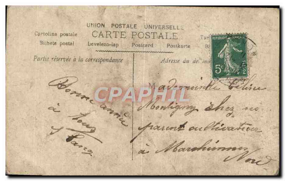 CPA Bonne Annee Enfants — Verso