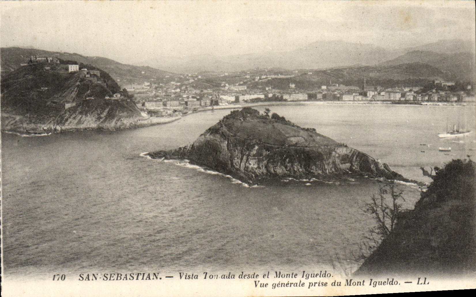 San Sebastián — General view taken from Mount Igueldo — LL, n° 170