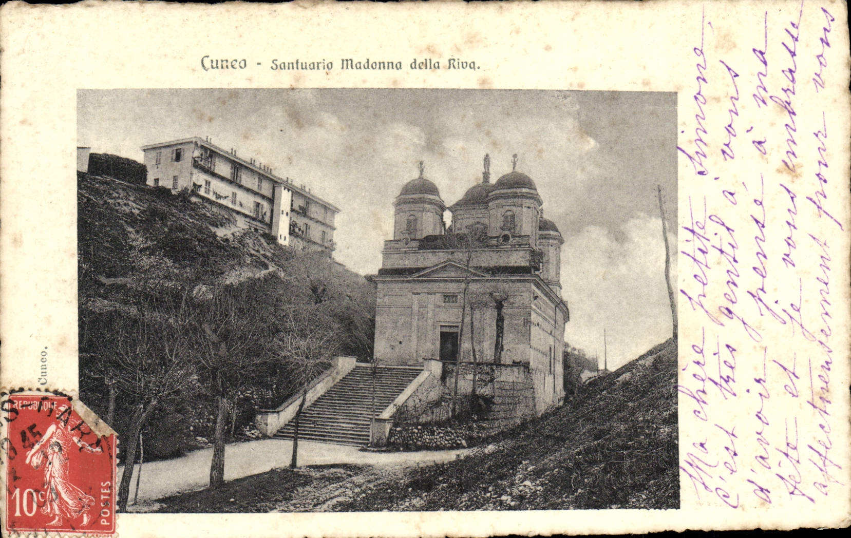 CPA Cuneo Santuario Madonna della Riva