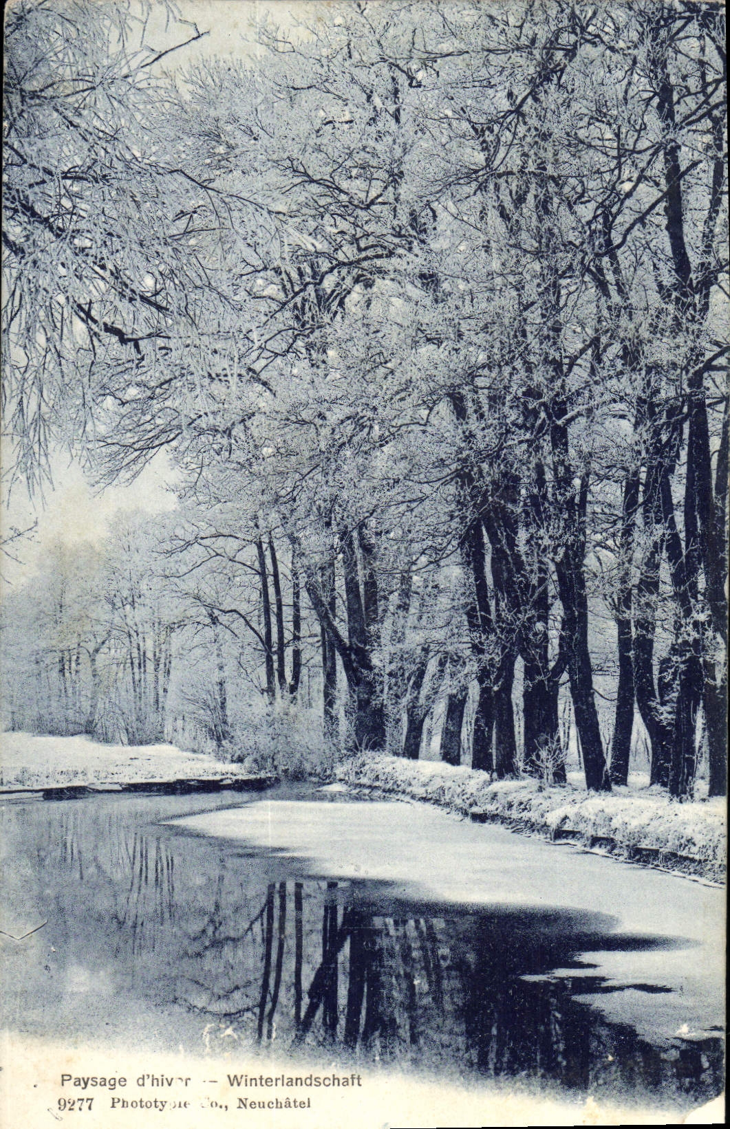 CPA Paysage d'hiver