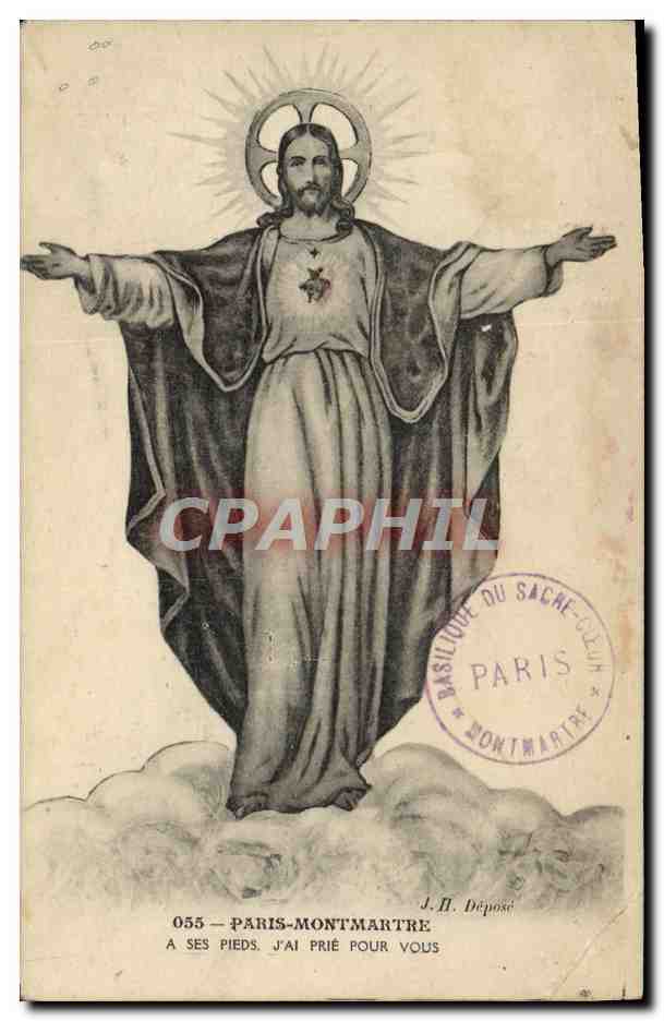 CPA Paris Montamartre A Ses Pieds J'Ai Prie Pour Vous