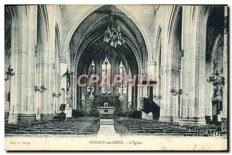 CPA Nogent sur Seine L'Eglise