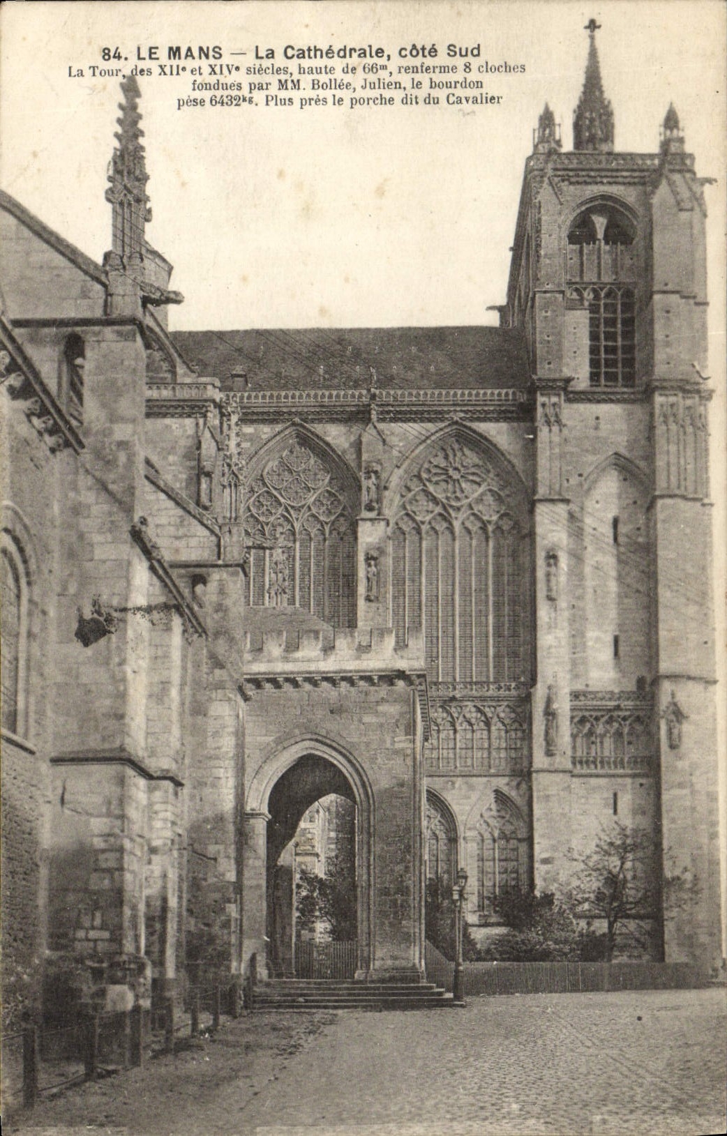 Le Mans — La Cathédrale, côté Sud — Imp. Phot. A. Dolbeau, Le Mans