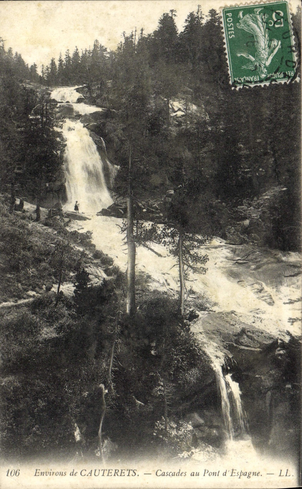 Environs de CAUTERETS — Cascades au Pont d'Espagne — LL. — N° 106