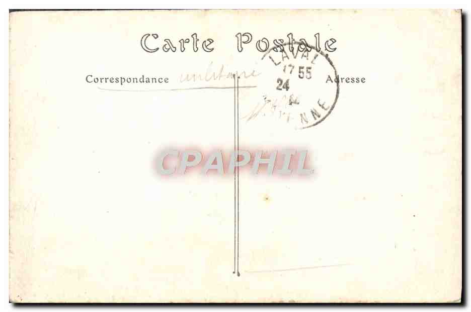 CPA Laval la Rue Charles Landelle et la Porte Beucheresse — Rückseite