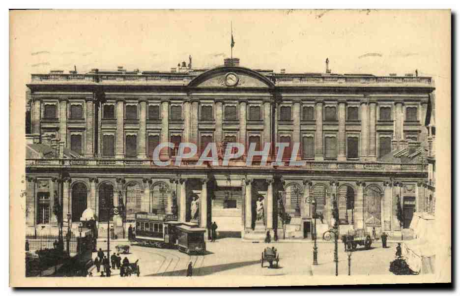 CPA Bordeaux L'Hotel De Ville Tramway