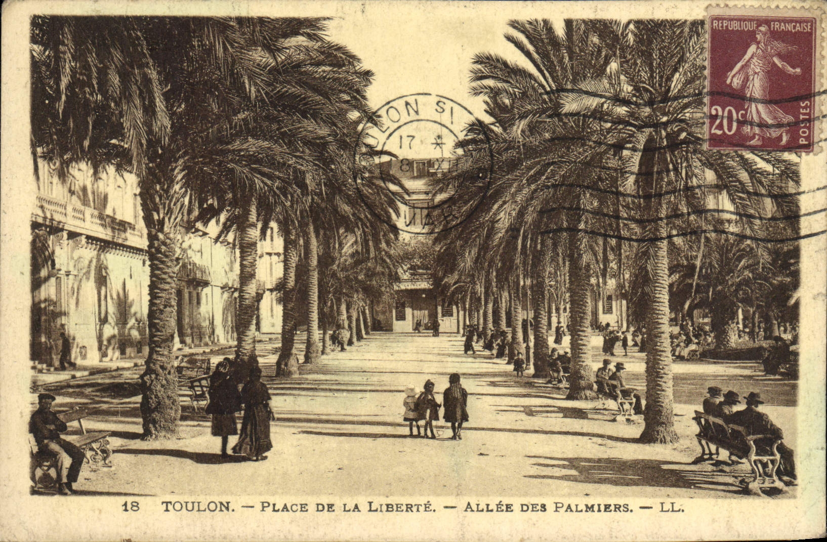 Toulon — Place de la Liberté — Allée des Palmiers — LL.