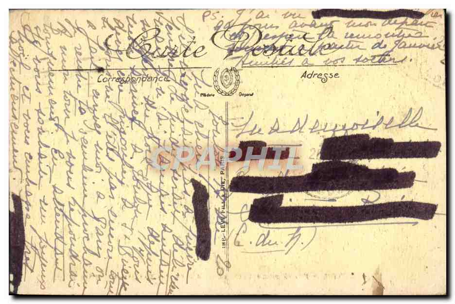 Toulon — Place de la Liberté — Allée des Palmiers — LL. — Verso