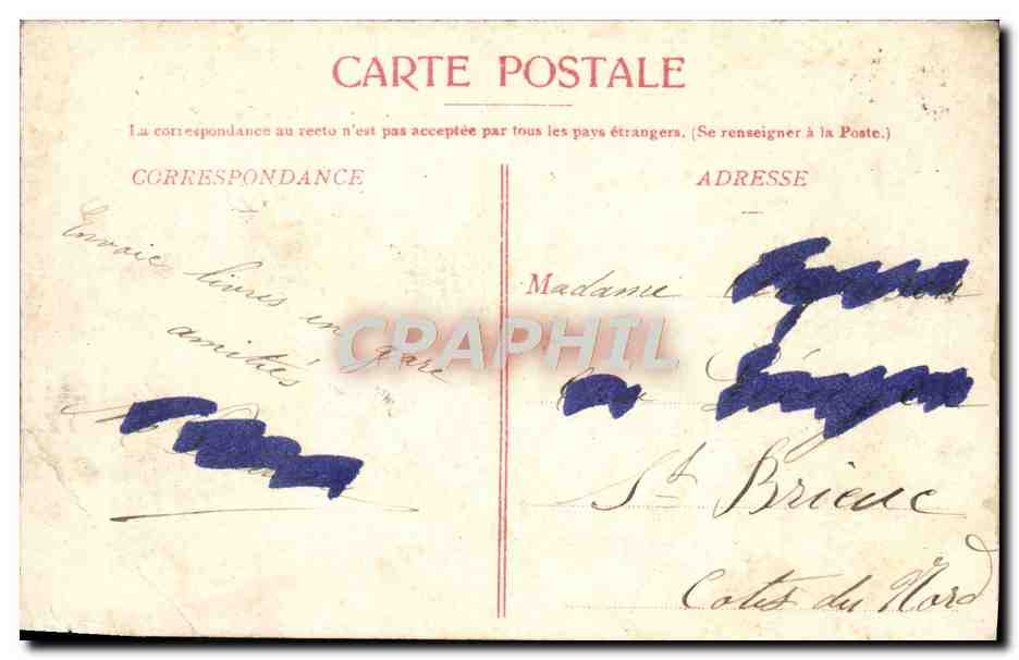 CPA Aixe Sur Vienne Le Pont Et Quartier De La Gare — Back