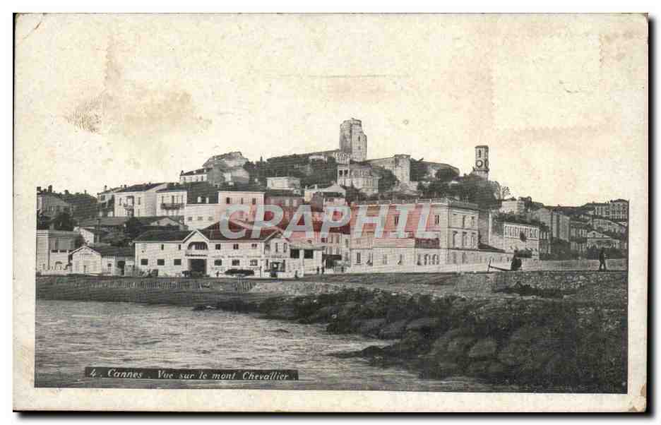 CPA Cannes Vue Sur Le Mont Chevallier
