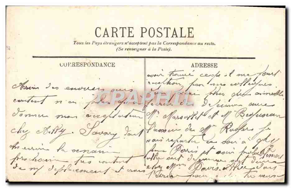CPA Amiens L'Horloge Et La Rue Des Vergeaux Enfants — Rückseite