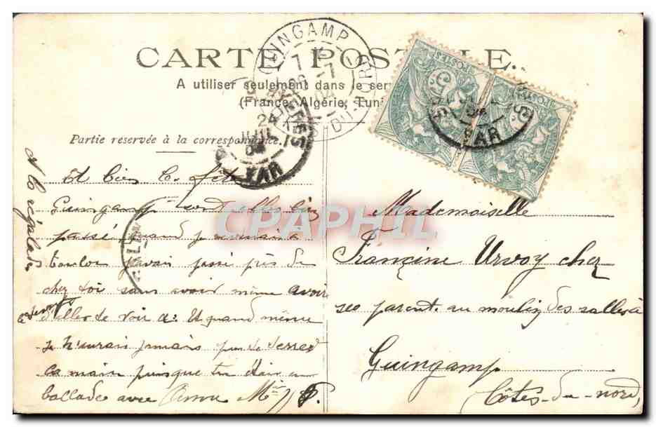 CPA Marseille Les Pierres Plates Bains populaires  — Rückseite