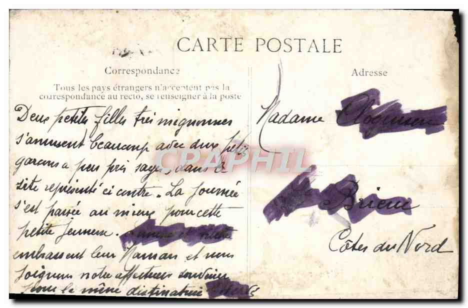 CPA Foret De Belleme La Herse La Fontaine Et Le Pavillon — Rückseite