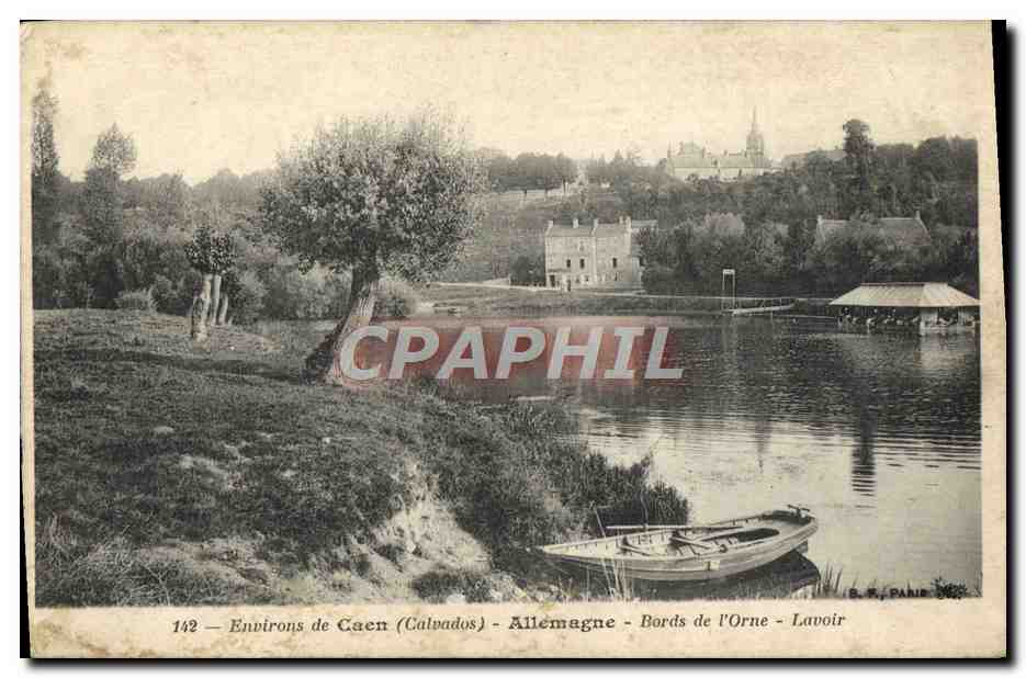 CPA Environs De Caen Allemagne Bords De L'Orne Lavoir