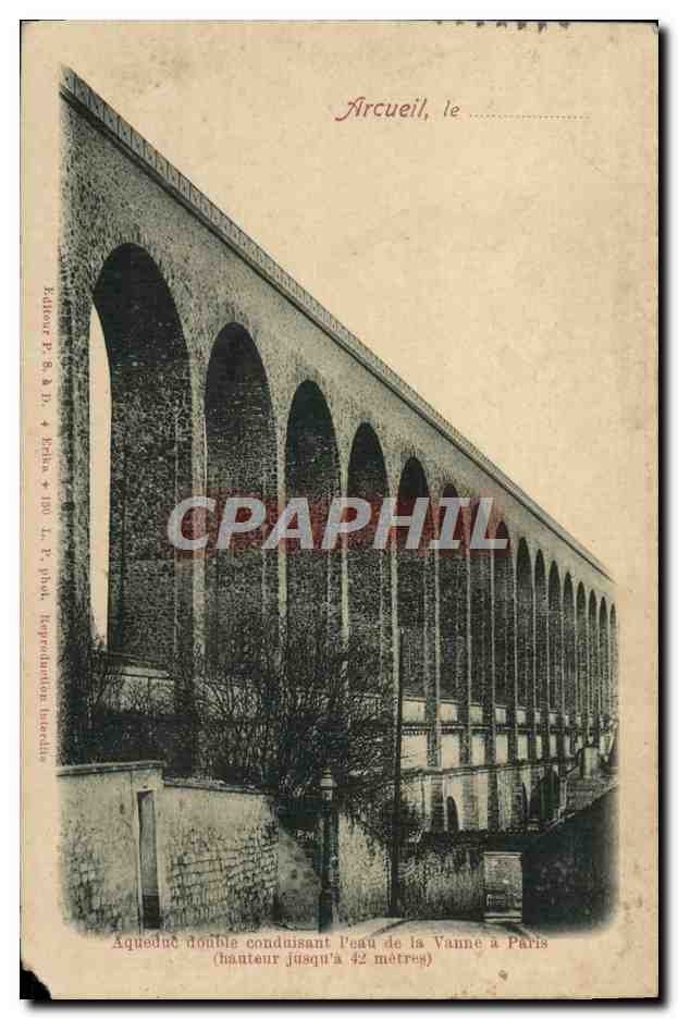 CPA Arcueil Le Aqueduc Double Conduisant L'Eau De La Vanne A Paris