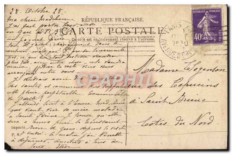 CPA Arcueil Le Aqueduc Double Conduisant L'Eau De La Vanne A Paris — Rückseite