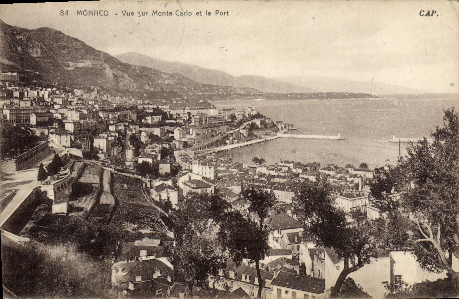 Monaco - View of Monte-Carlo and the Port — CAP.
