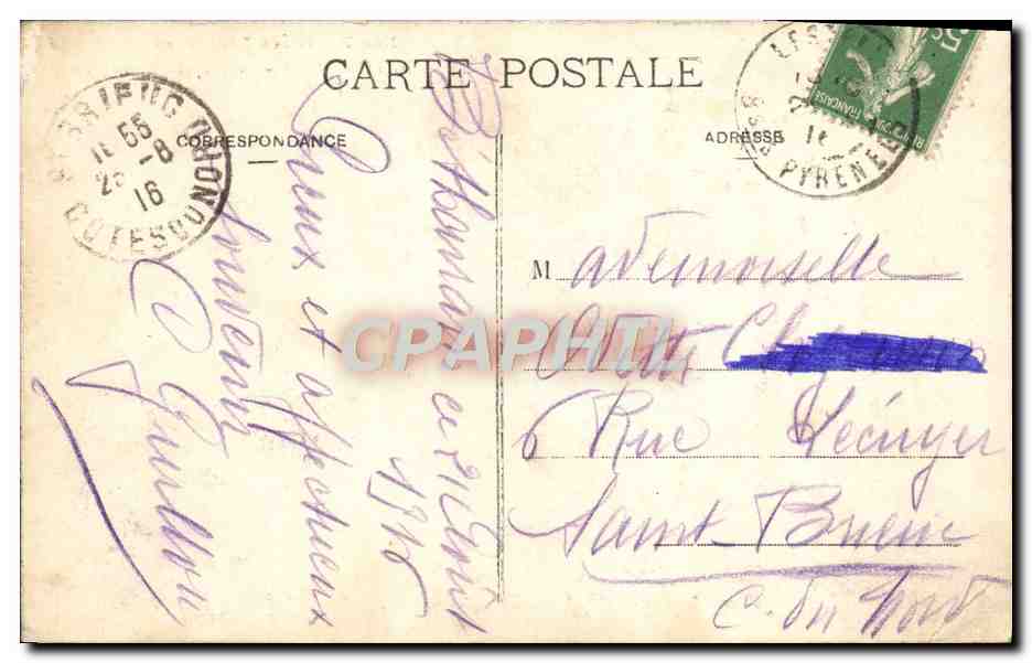 CPA Les Pyrenees Illustrees Betharram La Chapelle Saint Leon — Rückseite