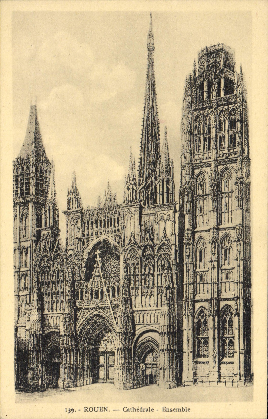 CPA Rouen Cathedrale Ensemble