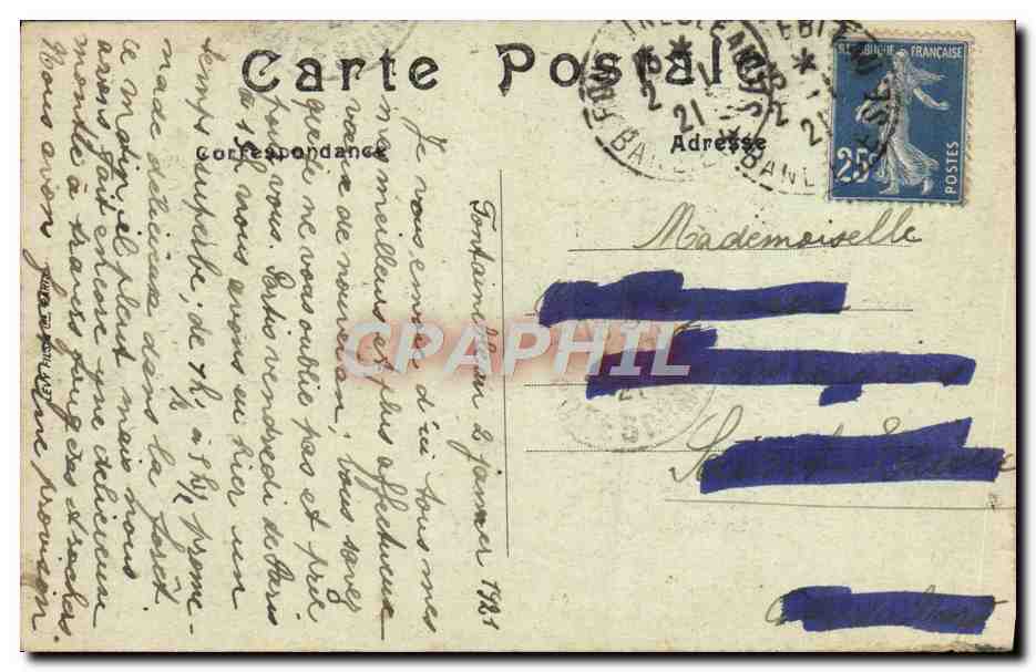 Woud van Fontainebleau — De Hangende Roek — n°161 — Achterkant