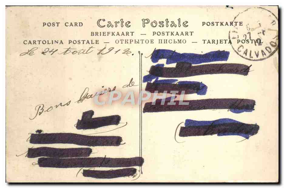 CPA Trouville Sur Mer Les Roches Noires Vue Prise De La Jetee Promenade — Verso