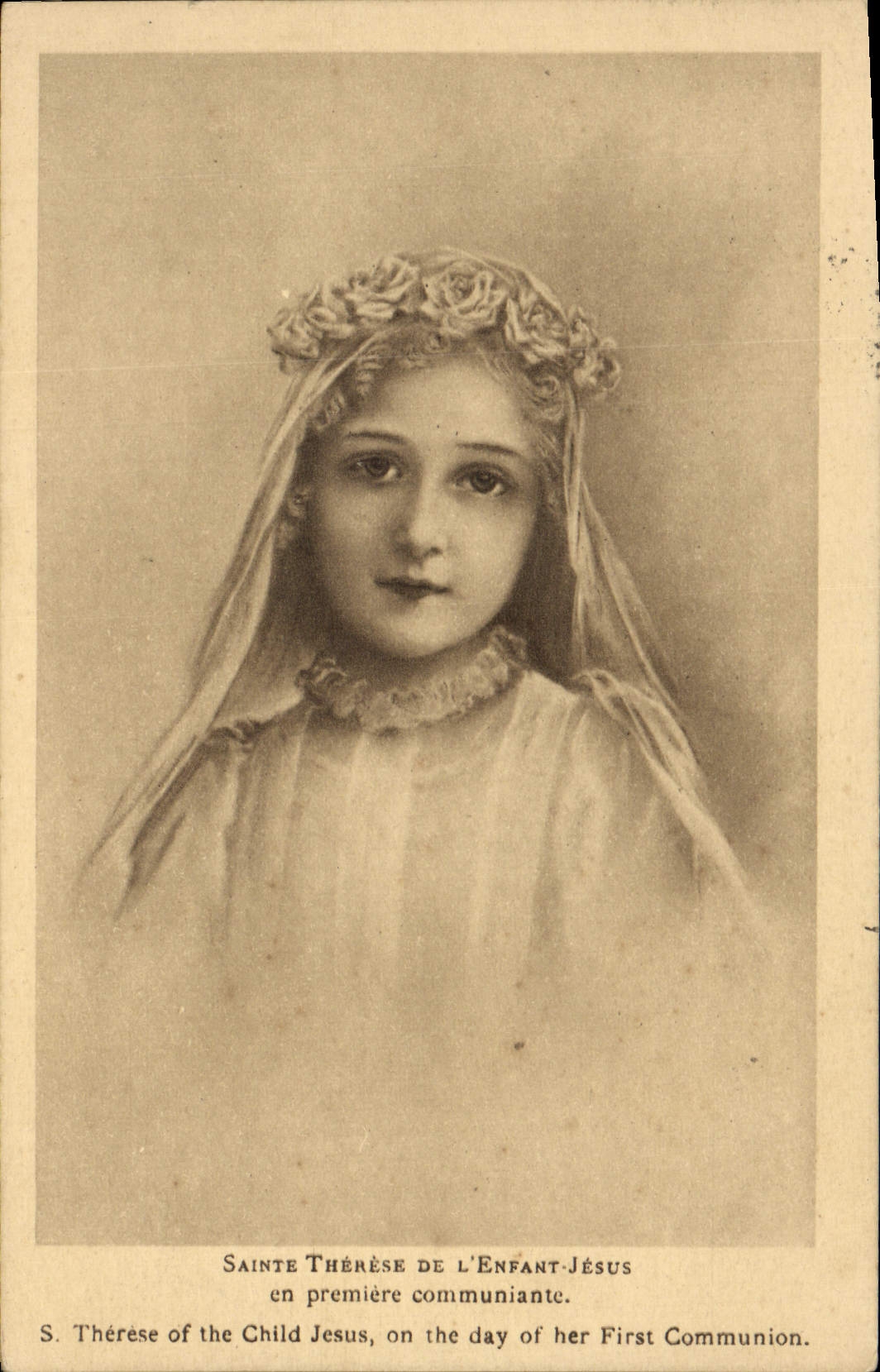 CPA Sainte Therese De L'Enfant Jesus En Premiere Communiante