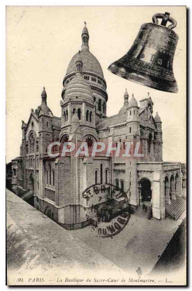 CPA Paris La Basilique Du Sacre Coeur De Montmartre Cloche 
