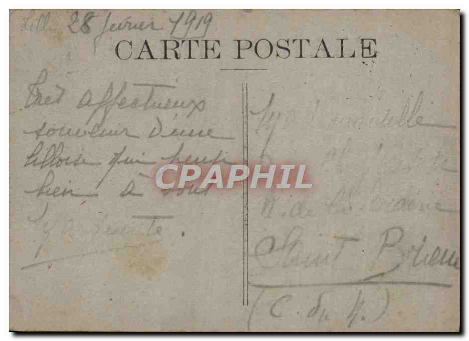 CPA Lille Boulevard De La Liberte Militaria — Rückseite