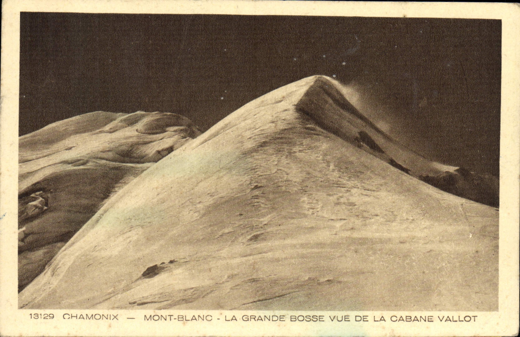 CPA Chamonix Mont Blanc La Grande Bosse Vue De La Cabane Vallot