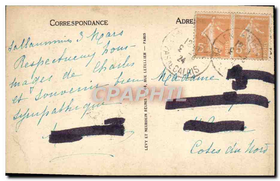 CPA Lille La Porte De Paris  — Rückseite