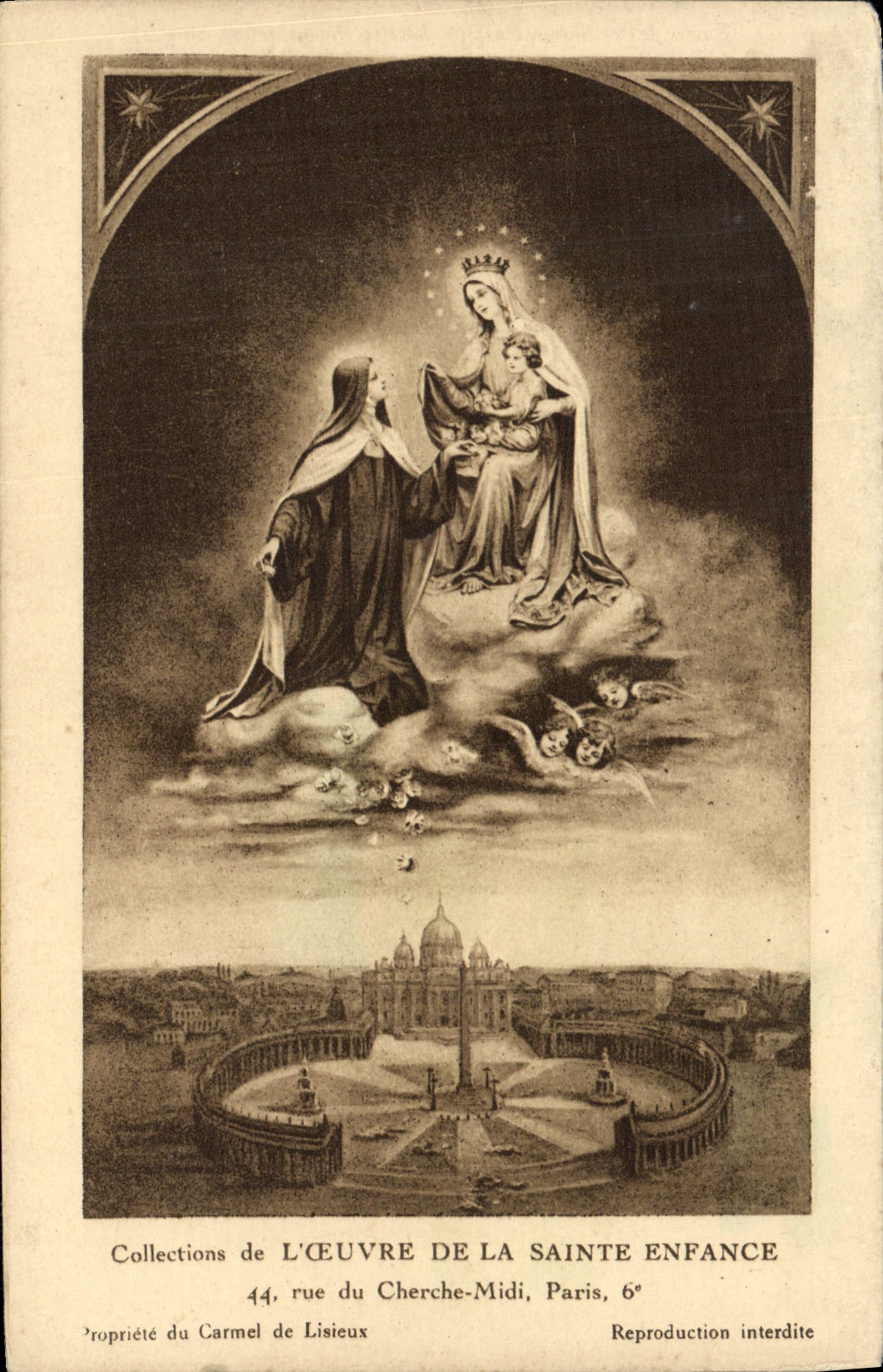 Vatican — Vue panoramique — Collections de L'Œuvre de la Sainte Enfance, 44 rue du Cherche-Midi, Paris, 6e