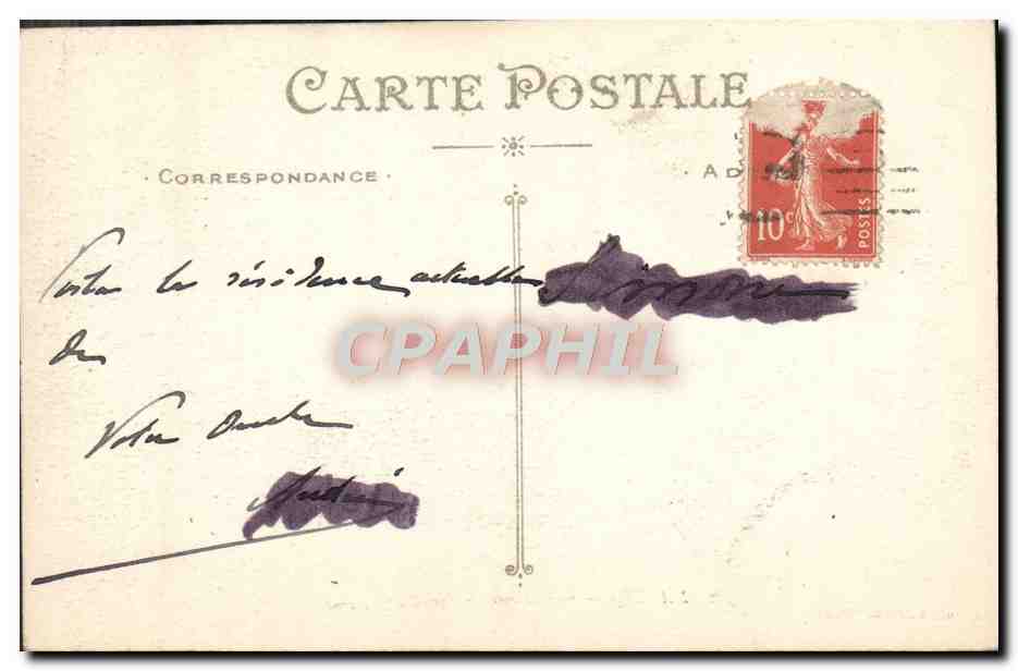 CPA Nantes Le Chateau Le Grand Logis Cour — Verso
