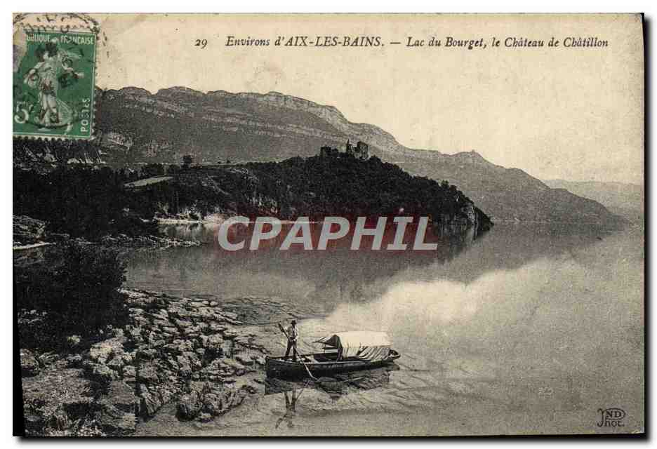 CPA Environs D'Aix Les Bains Lac Du Bourget Le Chateau De Chatillon