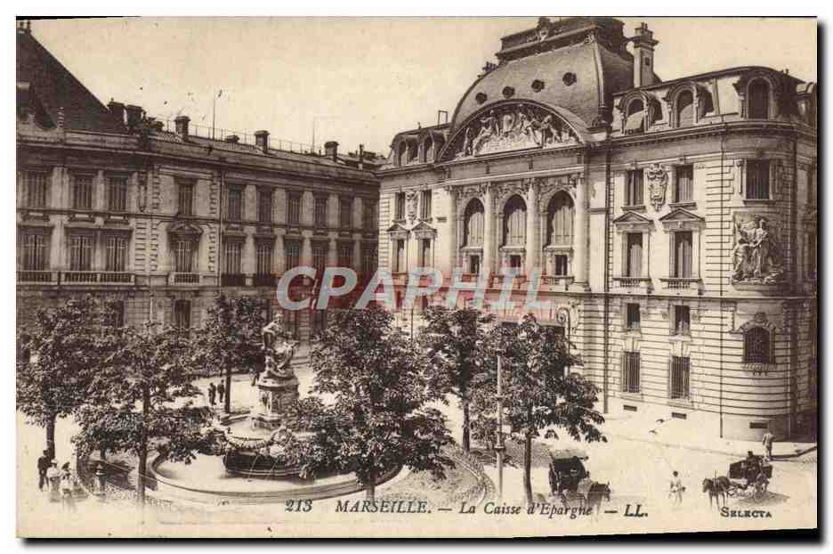 CPA Marseille La Caisse d'Epargne