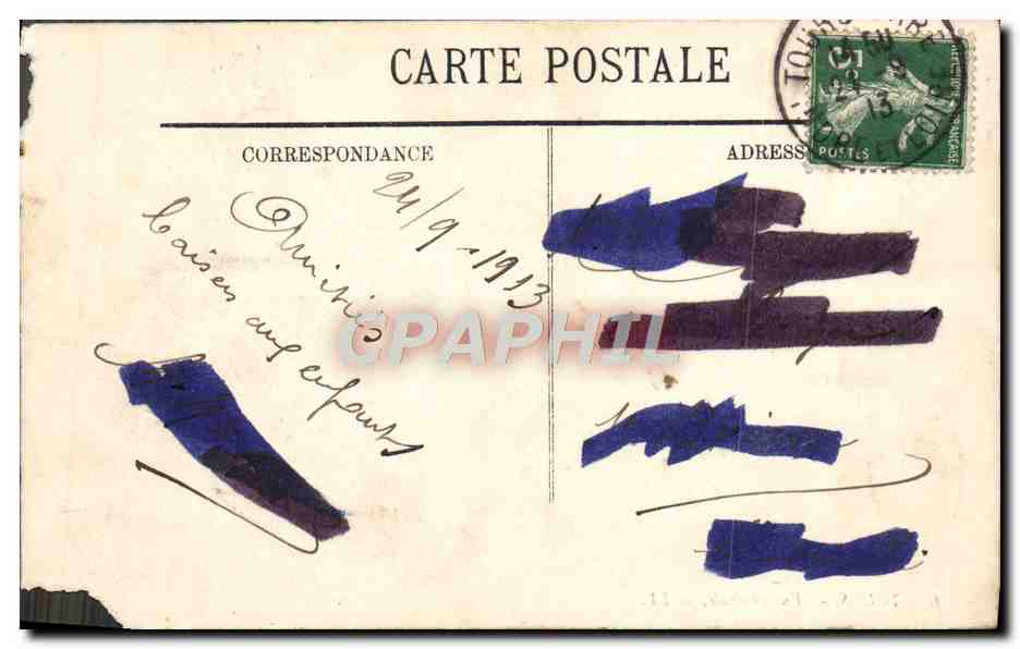 CPA Tours Vue Generale — Verso