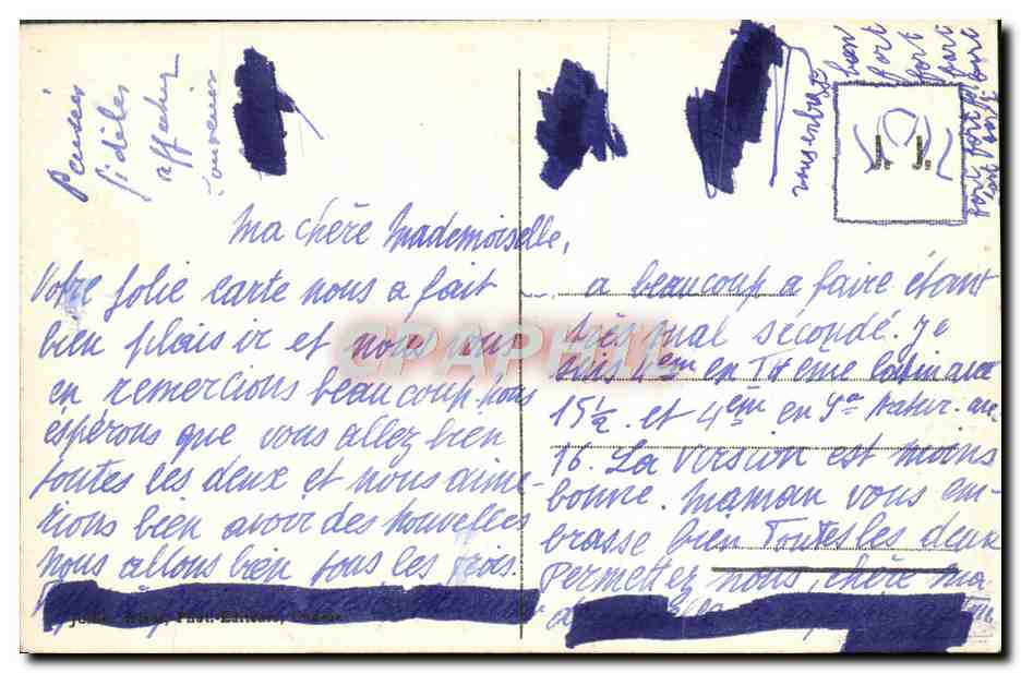 CPA Geneve Jonction De l'Arve Et Du Rhone — Verso