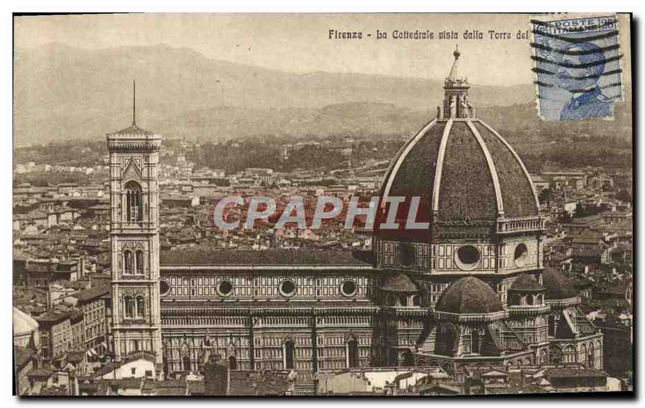 CPA Firenze La Cattedrale Pista Dalla Torre Del