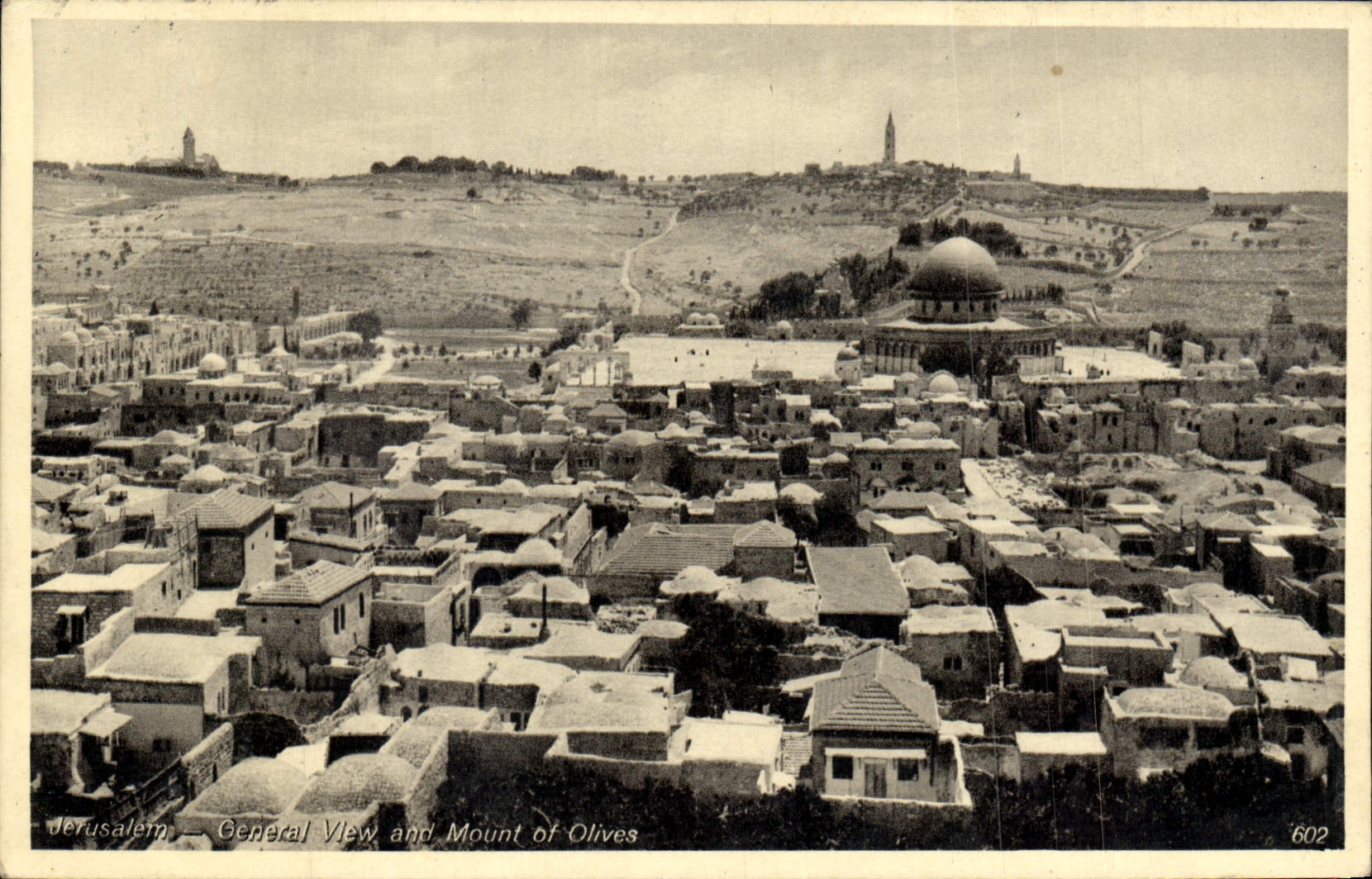 CPA Jerusalem General View And Mount Of Olives