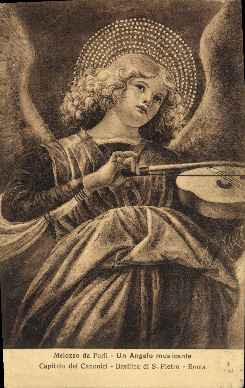 CPA Melozzo Da Forli Un Angelo Musicante Capitolo Dei Canonici Basilica Di S Pietro Roma