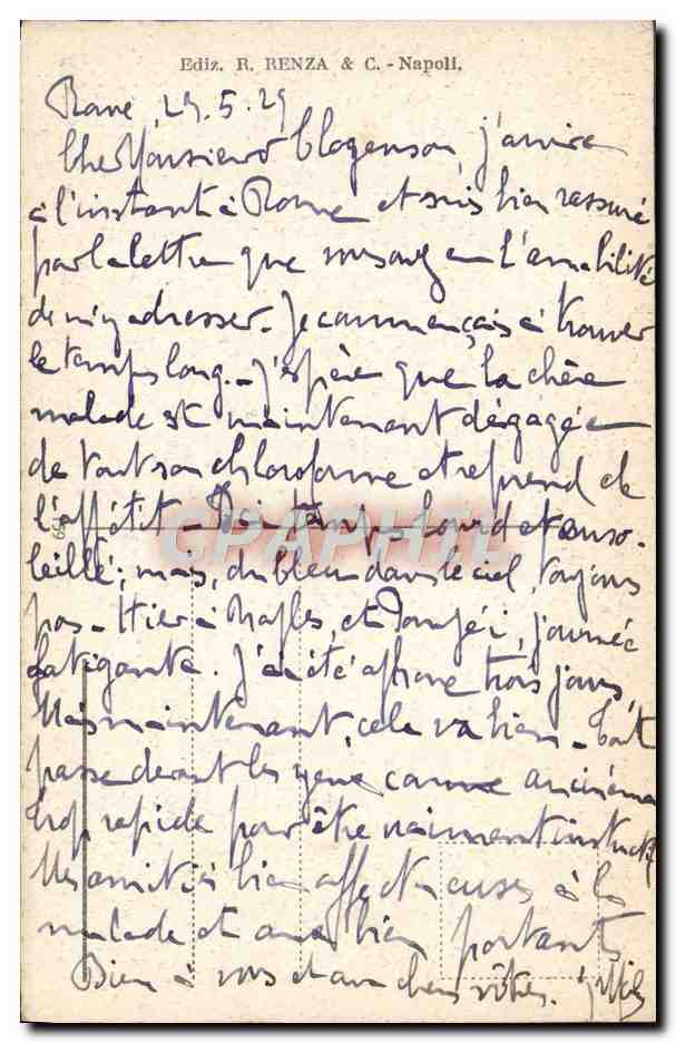 CPA Napoli Il Porto Il Faro Ed If Vesuvio — Verso