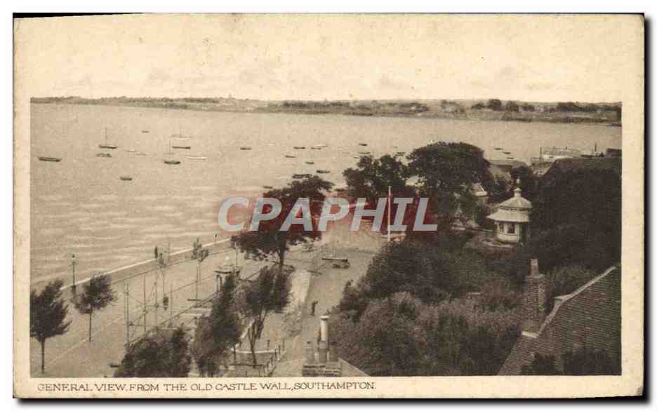 CPA General View From The Old Castle Wall Southampton