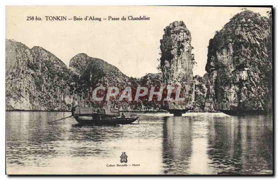 CPA Tonkin Baie d'Along Passe Du Chandelier Vietnam