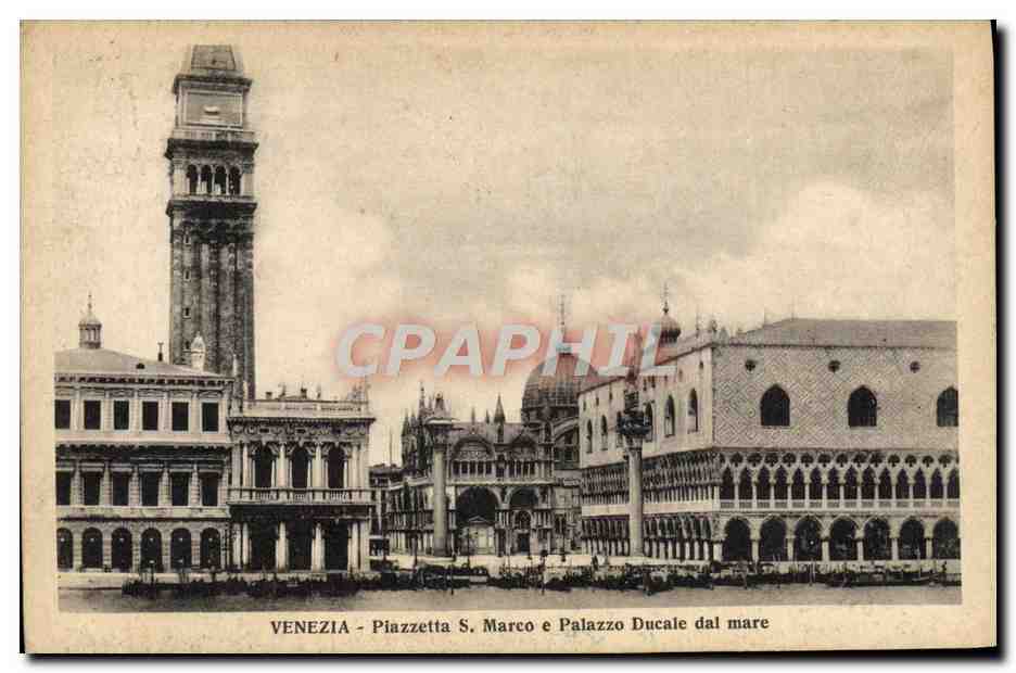 CPA Venezia Piazzetta S Marco E Palazzo Ducale Dal Mare