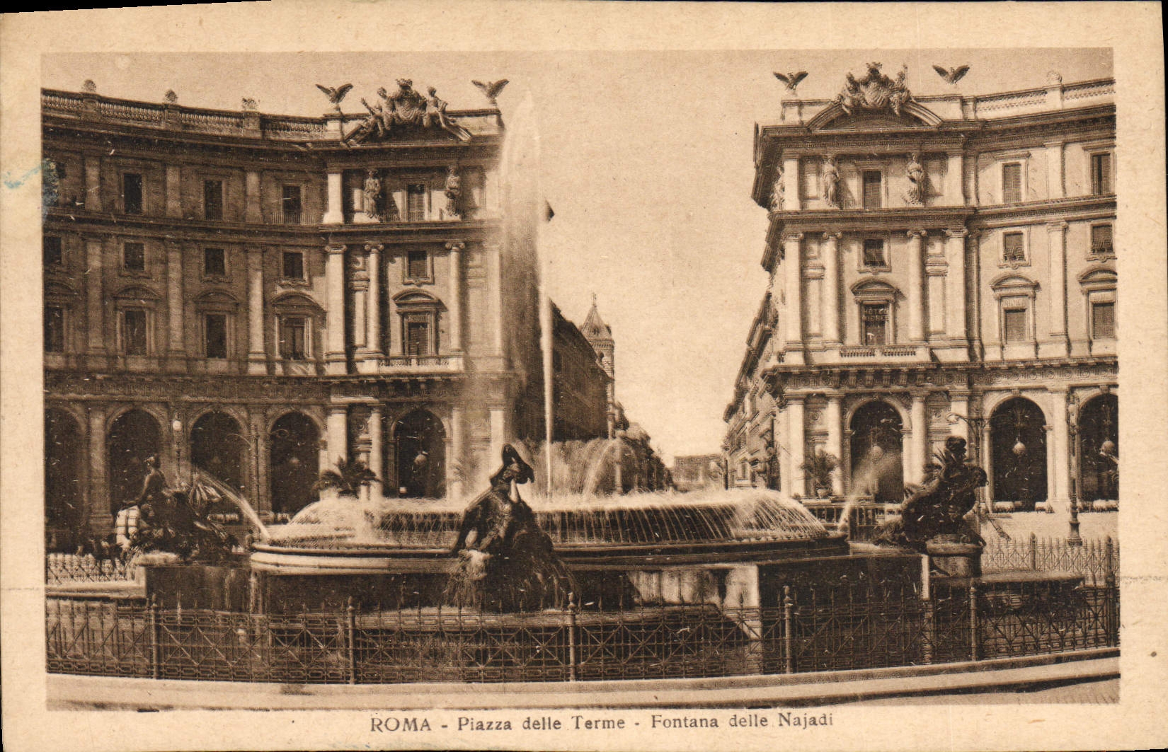 CPA Roma Plazza Delle Terme Fontana Deile Najadi